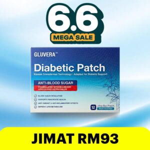 PAKEJ CEGAH PROMO ( 1 KOTAK GLUVERA DIABETIC PATCH )